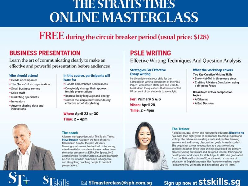 The Straits Times Online Masterclass