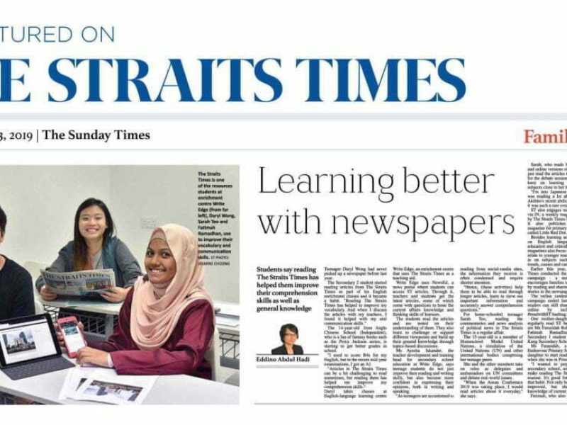 Published on Straits Times (23 June 2019)